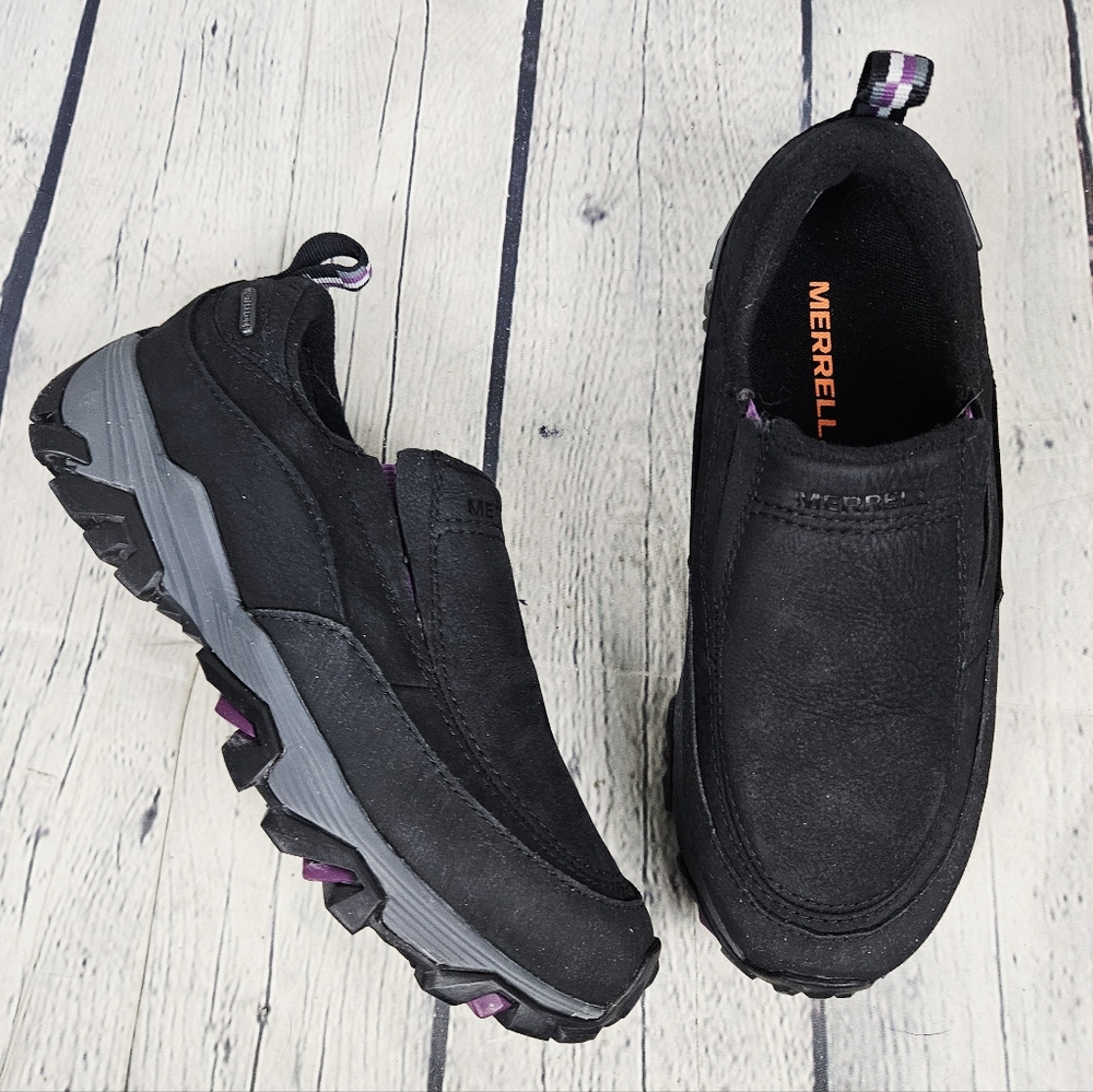 MERRELL | Coldpack Ice Moc waterproof leather Vibram Arctic Grip sole shoes